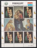 Paraguay 1982 - 500 de ani de la nașterea lui Rafael, 1483-1520, Bloc, RARA, MNH