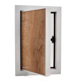 Cumpara ieftin Ușă de vizitare cu ramă din aluminiu Mat și posibilitate de ușiță placabilă 200x300