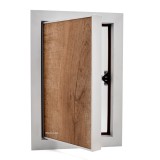 Ușă de vizitare cu ramă din aluminiu Mat și posibilitate de ușiță placabilă 300x400