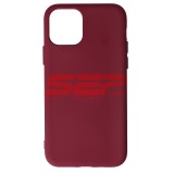Husa Silicon Burgundy iPhone 11 Pro, High Copy, Protectie Premium