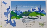 BC477, Germania 1999, colita parcuri nationale, europa cept