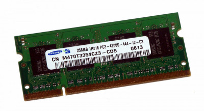 Memorie laptop Samsung 2X256MB DDR2 PC2-4200S 533MHz foto