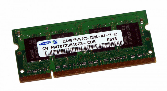 Memorie laptop Samsung 2X256MB DDR2 PC2-4200S 533MHz