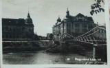 Carte postala, oradea, Podul Koros, 1944