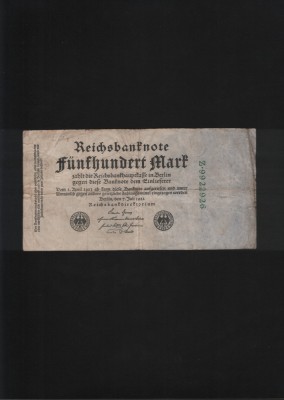 Germania 500 marci mark 1922 seria9922926 foto