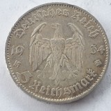 Germania Nazista 5 marci / mark 1934 argint, Europa