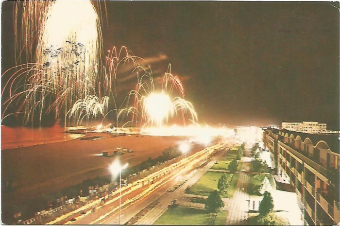 carte postala-MANGALIA SUD-noaptea