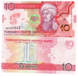 Turkmenistan 10 Manat 2020 Comemorativa P-44 UNC