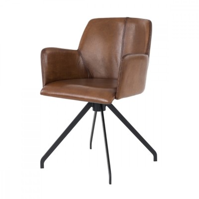 Scaun living din piele naturala de bivol ✔ model GIANI foto