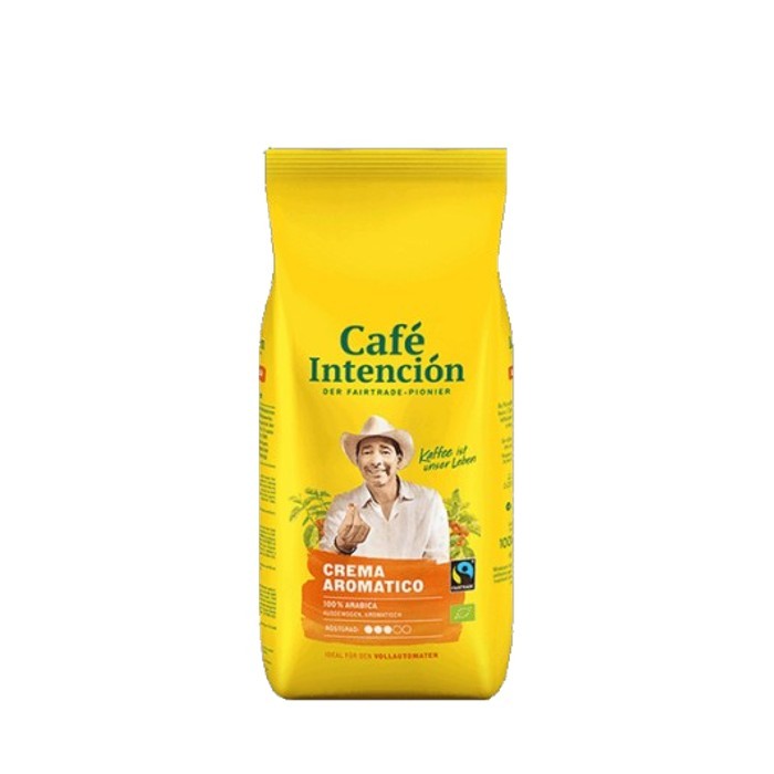 JJ Darboven Intencion Caffe Crema BIO Fairtrade Cafea boabe, 1kg