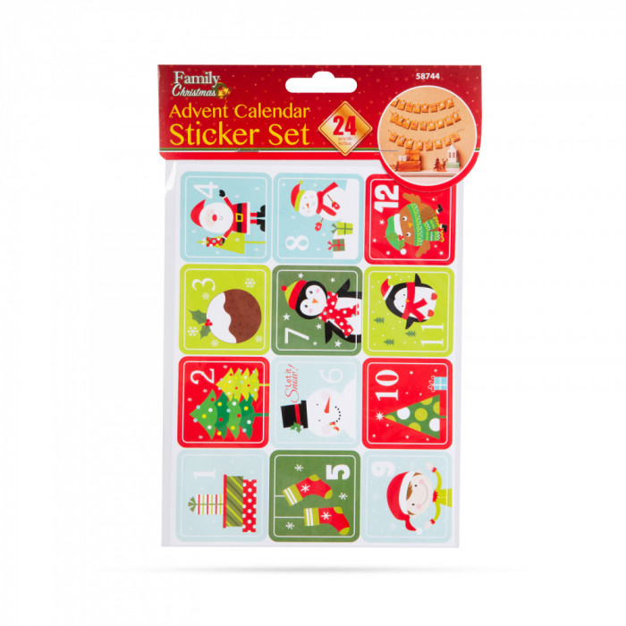 Set autocolante calendar de Advent - 5 x 5 cm Best CarHome