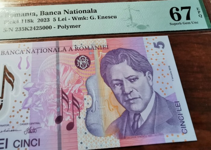 Bancnota 5 lei, 2023