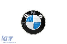 Emblema originala alba/albastra BMW potrivita pentru capota pentru BMW Seria 5 F10, F11, F07 GT, Seria 6 E63, F12, F13, Z4 E85 Performance AutoTuning