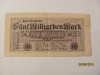 CY 5000000000 5 miliarde marci mark 20.10.1923 Reichsbanknote Germania unifata
