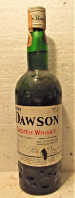 RARE Peter Dawson Scotch Blended Whisky 1970- acquavite di cereali- gr 40 cl 75 foto