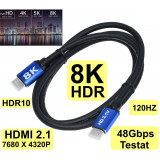Cablu HDMI v2.1 4K 8K 60Hz 5m tata-tata, Generic