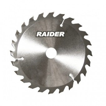 Disc pentru fierastrau circular, Raider 163135, pentru taiat lemn, 190х20 mm, 24T foto