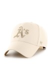 47 brand sapca MLB Oakland Athletics culoarea bej, cu imprimeu, BCPTN-SUMVP18WBP-NT00