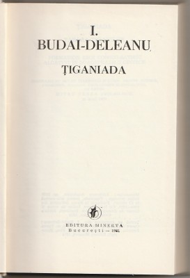 I. BUDAI DELEANU - TIGANIADA foto