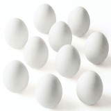 Accesorii creatie - polistiren - ou, alb, 5cm, set 10 buc, Colorarte