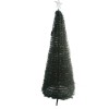 Brad de craciu artificial cu instalatie integrata si stea, rgb, suport inclus, 304 led, 180 cm, pvc, verde, Flippy