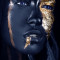 Tablou canvas Make-up auriu-blue5, 30 x 45 cm