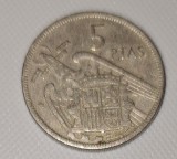 5 PESETAS 1957 * SPANIA