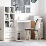 VidaXL Birou de scris Alb Lemn prelucrat 60 x 50 x 76 cm Durabil