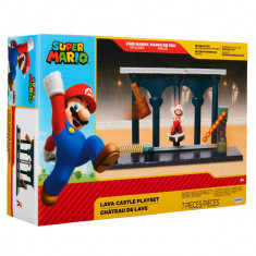 Mario NINTENDO - Set de joaca Castelul de lava cu figurina 6 cm foto