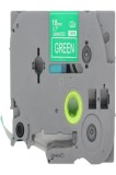 1 pachet etichetă laminată alb pe verde compatibilă pentru imprimanta de etichete Brother P-Touch TZ-745 TZe-7