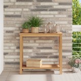 vidaXL Masă de consolă Maro 85 x 35 x 75 cm Lemn masiv de tec