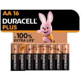 Duracell-Plus Power-100 Baterii Alcaline Aa LR6, 16 Unități