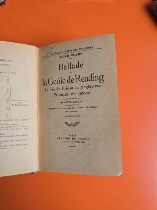 Ballade de la G&eacute;&ocirc;le de Reading / Le portrait de Dorian Grey- Oscar Wilde - doua carti colegate