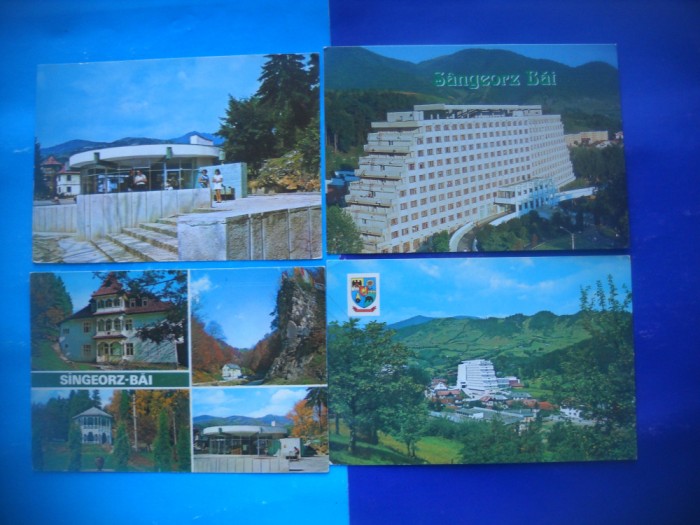 HOPCT LOT 2513 SANGEORZ BAI -JUD BISTRITA NASAUD-4 CARTI POSTALE-CIRCULATE