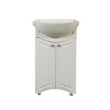 Bază Mobilier Baie cu Lavoar Fluture, 71x85x45 cm, Alb Mat