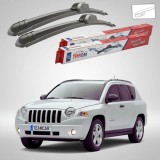 Cumpara ieftin Ștergătoare Jeep Compass MK 2006-prezent | Set Față Flat &ndash; TeamCar&reg;