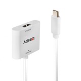 Adaptor USB type C la HDMI 4K60Hz T-M Alb, Lindy L43339