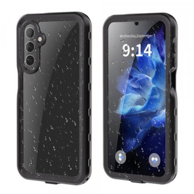 Husa Waterproof pentru Samsung Galaxy A16 5G A166 / A16 4G A165, ShellBox, Neagra foto