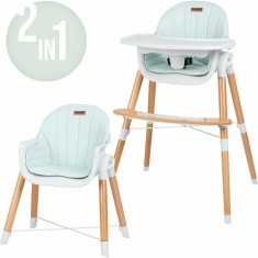 Scaun de masa, FreeON, Tin, 2 in 1 reglabil, Cu tavita si husa detasabile, Suport pentru picioare reglabil, Conform cu standardu foto