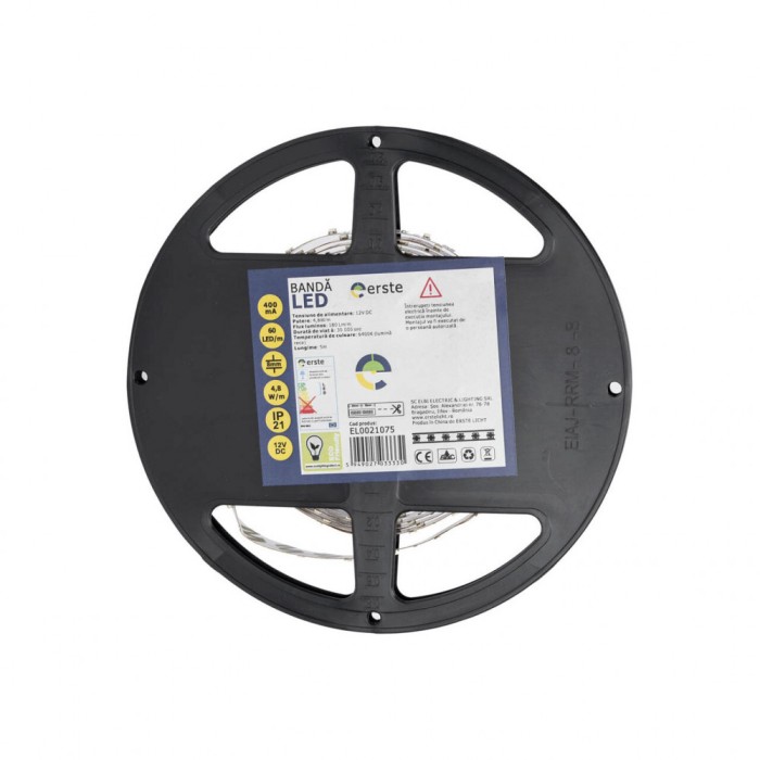 Banda LED 5x60 4.8W/M lumina rece LR 6400K IP20