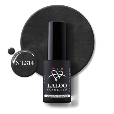314 Holo Graphite Grey | Laloo gel polish 7ml foto