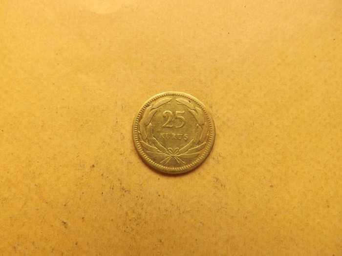 Turcia 25 Kurus 1956