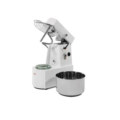 Malaxor-mixer spirala aluat, cap rabatabil si bol extractibil 17kg foto