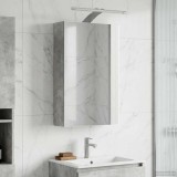 vidaXL Dulap cu oglindă pentru baie Gri din beton 30 x 10,5 x 50 cm 889018