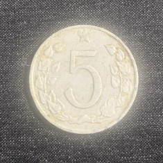 Moneda Cehoslovacia 5 haleri 1962