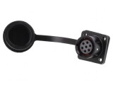 Soclu SA12 Mamă PIN 7 IP67 5A 125V Lipire 0,75mm2 -40&divide;85&deg;C