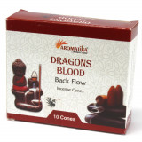 Conuri parfumate aromatika fumigatie backflow - dragons blood 10 buc, Stonemania Bijou