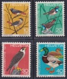 Elvetia 1971 - Păsări, serie neuzata