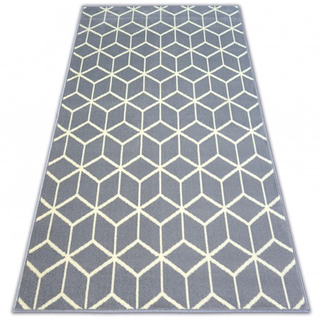 Covor BCF Base Cube 3956 Squares gri, 185 x 270 cm