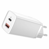 Incarcator EU USB, Type-C, 65W - Baseus GaN Lite (CCGAN2L-B02) - White